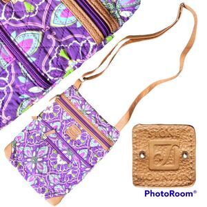 Stone Mountain Purple Quilted Crossbody Bag